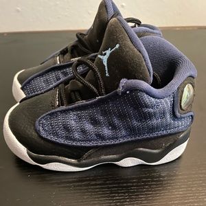 Infant Toddler Blue Jordan 13 shoes sz 6